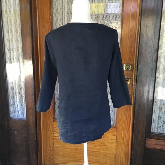 Michael Kors black blouse with beadwork Size Small - Picture 5 of 7